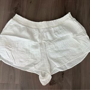 Aerie NWT Women's White Linen Shorts